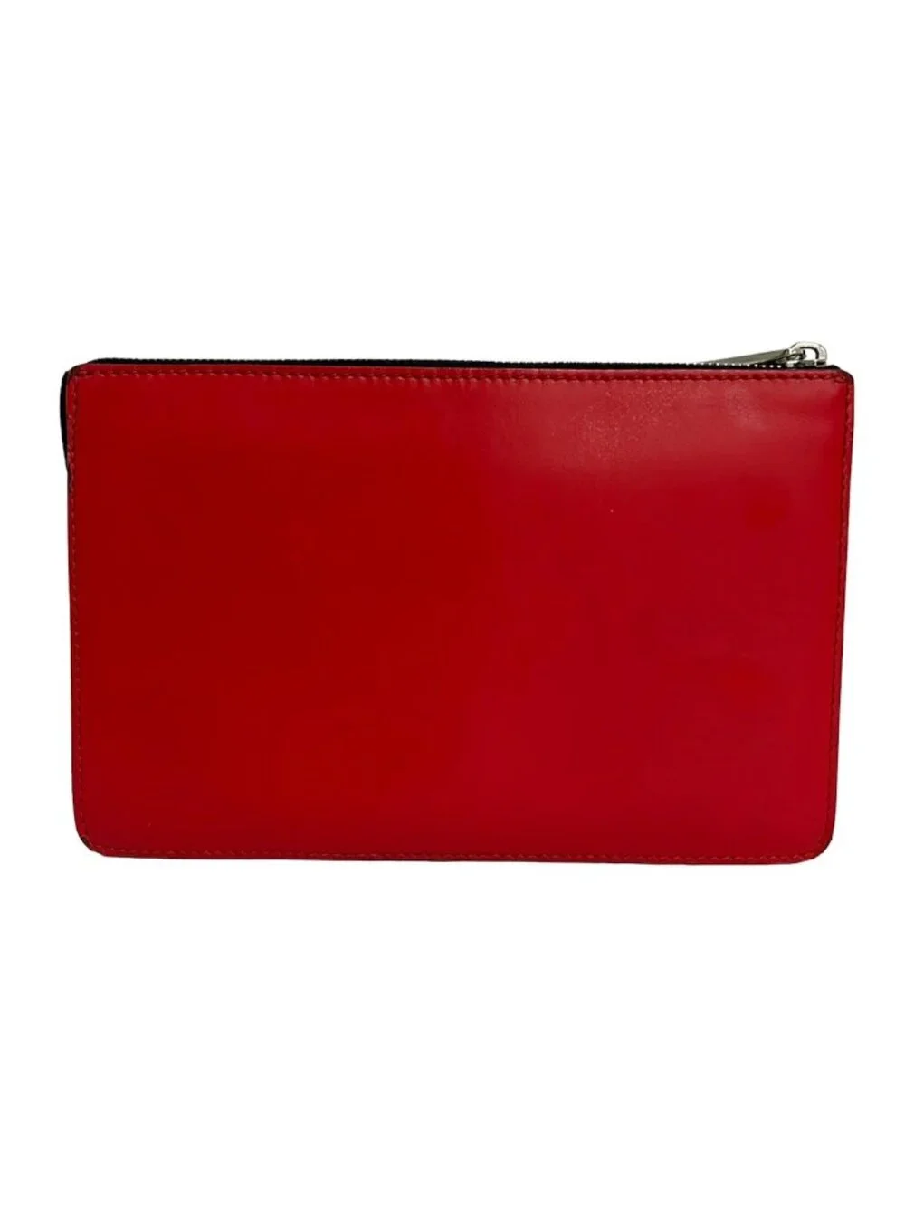 Fendi Clutch Bugs Red Black Leather